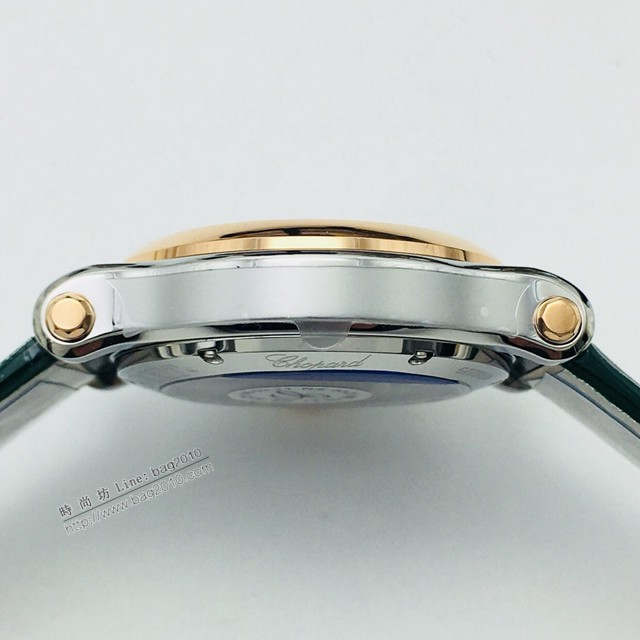肖邦Chopard機械女士腕表 蕭邦對休閒風格頂級鱷魚皮帶女表  gjs2252